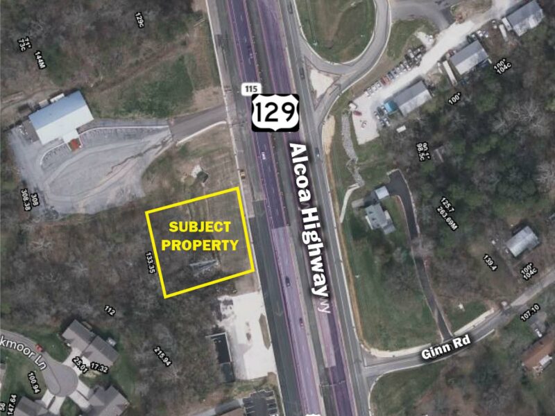 REAL ESTATE AUCTION Subject to Court Confirmation - Commercial Lot on Alcoa Hwy