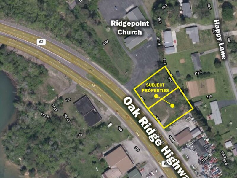 REAL ESTATE AUCTION SUBJECT TO COURT CONFIRMATION - 2 Adjoining Commercial Lots to be Sold As One