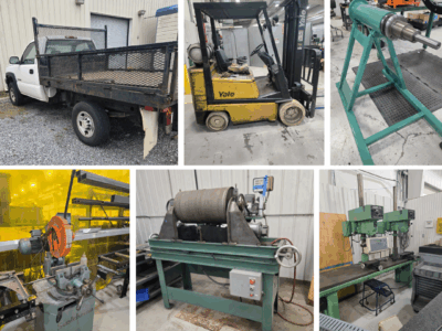 ONLINE ONLY ABSOLUTE AUCTION: TIRE TOOL MANUFACTURING EQUIPMENT