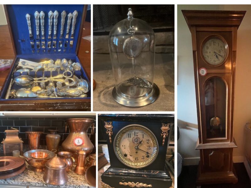 ONLINE ONLY ABSOLUTE AUCTION: VINTAGE CLOCKS, FURNISHINGS, SILVER & PERSONAL PROPERTY