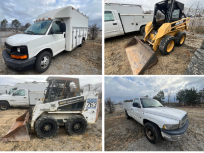 ONLINE AUCTION: Service Vehicles & Equipment in Knoxville, TN