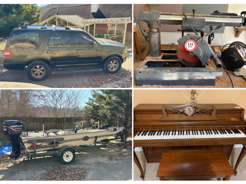 ONLINE AUCTION SUBJECT TO COURT CONFIRMATION: Personal Property from Estate in Seymour, TN