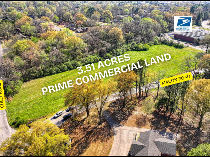 ABSOLUTE REAL ESTATE AUCTION - No Minimums or Reservations: 3.51 Acres Prime Commercial Land in Cordova, TN