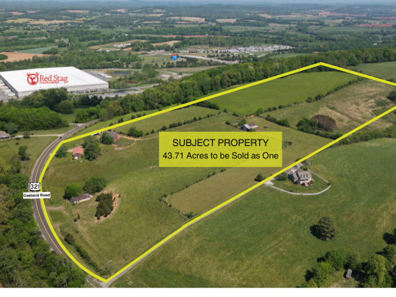 LIVE & ONLINE ABSOLUTE REAL ESTATE AUCTION: 43+ Acres Land in Sweetwater, TN - selling on behalf of the heirs of Glynn "Popeye" Miller. To be sold to the highest bidder without minimum or reservation