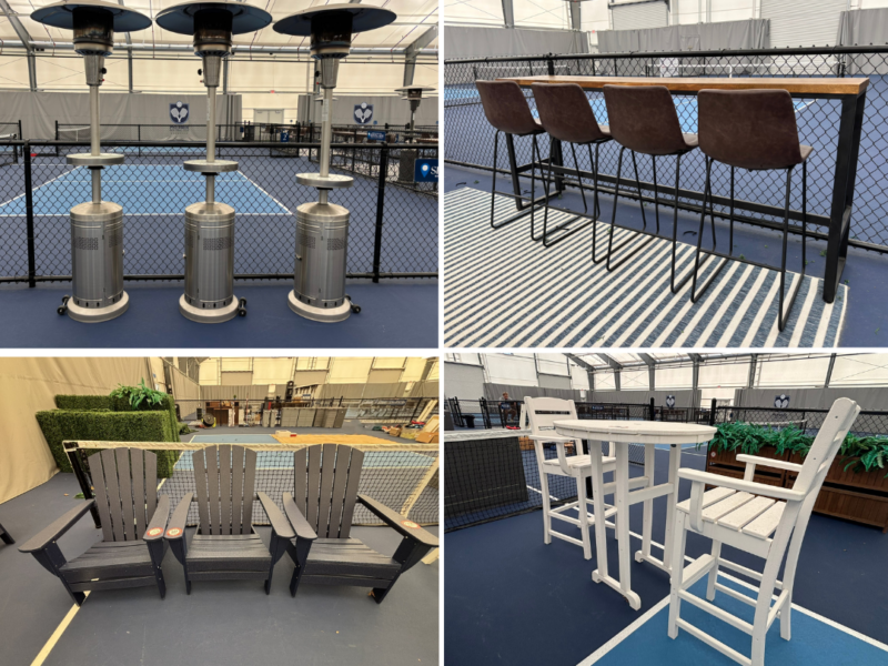 ONLINE ONLY ABSOLUTE AUCTION: Commercial Furnishings, Polywood Patio Sets, Patio Heaters, Coolers & More from Premier Pickleball