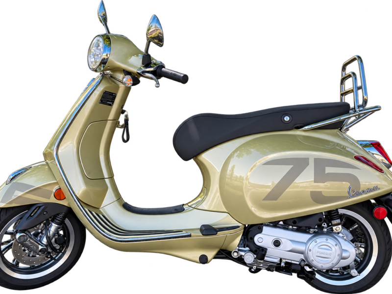 ONLINE ABSOLUTE AUCTION: 2023 Vespa Primavera S 150 & 2021 Vespa Primavera 50 – 75th Anniversary Edition Scooter