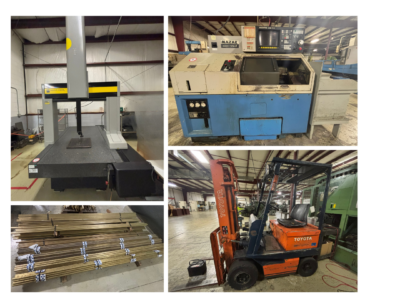 ONLINE ABSOLUTE AUCTION: CNC Machining Centers, Lathes, Mills, Grinders, EDM, Inspection Equipment, Tooling, Brass & Aluminum Stock from MCM Corp. in Oneida, TN