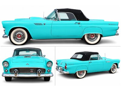 ONLINE ABSOLUTE AUCTION: 1955 Ford Thunderbird Convertible – Thunderbird Blue – 292 V8 – Automatic